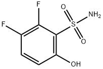 2,3-Difluoro-6-hydroxybenzenesulfonamide Struktur