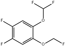 1,2-Difluoro-4-difluoromethoxy-5-(fluoromethoxy)benzene Structure