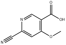 6-Cyano-4-methoxynicotinic acid 化学構造式