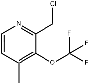 2-(Chloromethyl)-4-methyl-3-(trifluoromethoxy)pyridine 化学構造式
