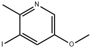 Pyridine, 3-iodo-5-methoxy-2-methyl- Structure