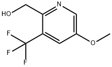 2-Pyridinemethanol, 5-methoxy-3-(trifluoromethyl)- Struktur