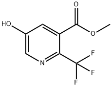 methyl 5-hydroxy-2-(trifluoromethyl)pyridine-3-carboxylat e Structure