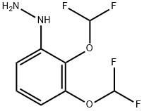 (2,3-Bis(difluoromethoxy)phenyl)hydrazine 结构式