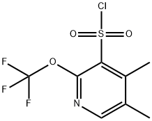 4,5-Dimethyl-2-(trifluoromethoxy)pyridine-3-sulfonyl chloride,1804506-87-3,结构式