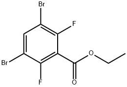 Benzoic acid, 3,5-dibromo-2,6-difluoro-, ethyl ester,1804517-49-4,结构式