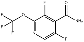 3,5-Difluoro-2-(trifluoromethoxy)pyridine-4-carboxamide,1804519-16-1,结构式