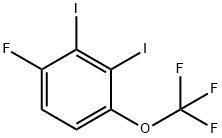 1,2-Diiodo-3-fluoro-6-(trifluoromethoxy)benzene Structure