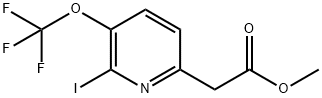 Methyl 2-iodo-3-(trifluoromethoxy)pyridine-6-acetate Struktur