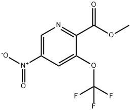 Methyl 5-nitro-3-(trifluoromethoxy)pyridine-2-carboxylate Struktur