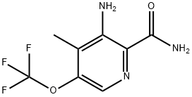 3-Amino-4-methyl-5-(trifluoromethoxy)pyridine-2-carboxamide,1804538-78-0,结构式