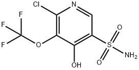 2-Chloro-4-hydroxy-3-(trifluoromethoxy)pyridine-5-sulfonamide Structure