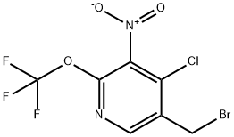 5-(Bromomethyl)-4-chloro-3-nitro-2-(trifluoromethoxy)pyridine Structure