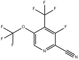 2-Cyano-3-fluoro-5-(trifluoromethoxy)-4-(trifluoromethyl)pyridine|