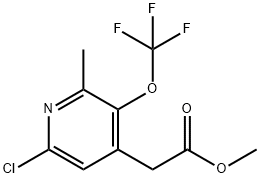 Methyl 6-chloro-2-methyl-3-(trifluoromethoxy)pyridine-4-acetate Structure