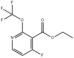 Ethyl 4-fluoro-2-(trifluoromethoxy)pyridine-3-carboxylate,1804581-21-2,结构式