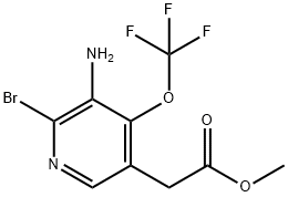 Methyl 3-amino-2-bromo-4-(trifluoromethoxy)pyridine-5-acetate|