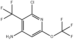 4-Amino-2-chloro-6-(trifluoromethoxy)-3-(trifluoromethyl)pyridine 结构式