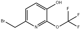 6-(Bromomethyl)-3-hydroxy-2-(trifluoromethoxy)pyridine 结构式