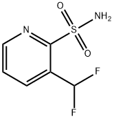 3-(二氟甲基)吡啶-2-磺酰胺, 1804653-35-7, 结构式