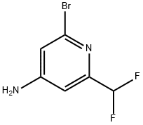 4-Amino-2-bromo-6-(difluoromethyl)pyridine Struktur