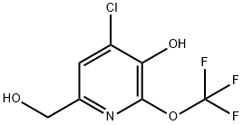 4-Chloro-3-hydroxy-2-(trifluoromethoxy)pyridine-6-methanol|