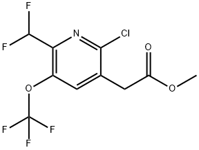 Methyl 2-chloro-6-(difluoromethyl)-5-(trifluoromethoxy)pyridine-3-acetate|