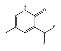 2(1H)-Pyridinone, 3-(difluoromethyl)-5-methyl- Struktur