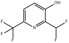 2-(二氟甲基)-6-(三氟甲基)吡啶-3-醇, 1804688-33-2, 结构式