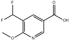 3-(Difluoromethyl)-2-methoxypyridine-5-carboxylic acid Structure