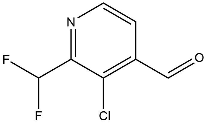 3-Chloro-2-(difluoromethyl)-4-pyridinecarboxaldehyde Struktur