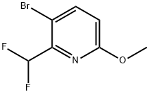 3-溴-2-(二氟甲基)-6-甲氧基吡啶 结构式