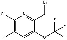 2-(Bromomethyl)-6-chloro-5-iodo-3-(trifluoromethoxy)pyridine 结构式