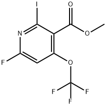 Methyl 6-fluoro-2-iodo-4-(trifluoromethoxy)pyridine-3-carboxylate Structure