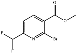 2-溴-6-(二氟甲基)烟酸甲酯, 1804752-47-3, 结构式