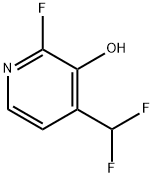 3-Pyridinol, 4-(difluoromethyl)-2-fluoro- Struktur