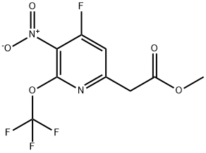 Methyl 4-fluoro-3-nitro-2-(trifluoromethoxy)pyridine-6-acetate,1804758-72-2,结构式