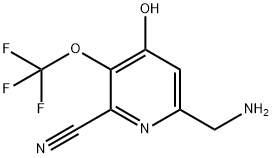 6-(Aminomethyl)-2-cyano-4-hydroxy-3-(trifluoromethoxy)pyridine 结构式