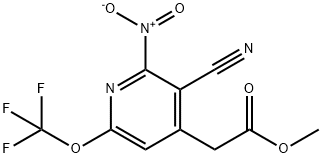 Methyl 3-cyano-2-nitro-6-(trifluoromethoxy)pyridine-4-acetate 结构式