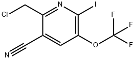 2-(Chloromethyl)-3-cyano-6-iodo-5-(trifluoromethoxy)pyridine 结构式