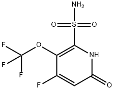 4-Fluoro-6-hydroxy-3-(trifluoromethoxy)pyridine-2-sulfonamide Structure