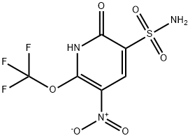 2-Hydroxy-5-nitro-6-(trifluoromethoxy)pyridine-3-sulfonamide Structure