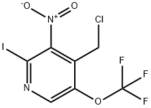 4-(Chloromethyl)-2-iodo-3-nitro-5-(trifluoromethoxy)pyridine Structure