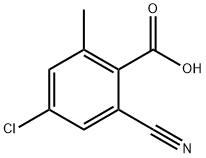Benzoic acid, 4-chloro-2-cyano-6-methyl- Struktur