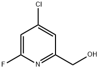 4-Chloro-2-fluoropyridine-6-methanol Struktur