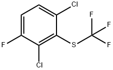 1,3-Dichloro-4-fluoro-2-(trifluoromethylthio)benzene Structure