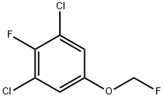 1,3-Dichloro-2-fluoro-5-(fluoromethoxy)benzene Structure