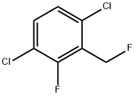 1,4-Dichloro-2-fluoro-3-(fluoromethyl)benzene 化学構造式