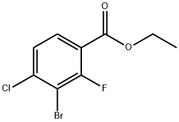 Ethyl 3-bromo-4-chloro-2-fluorobenzoate 结构式