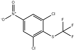 1,3-Dichloro-2-trifluoromethylthio-5-nitrobenzene Struktur